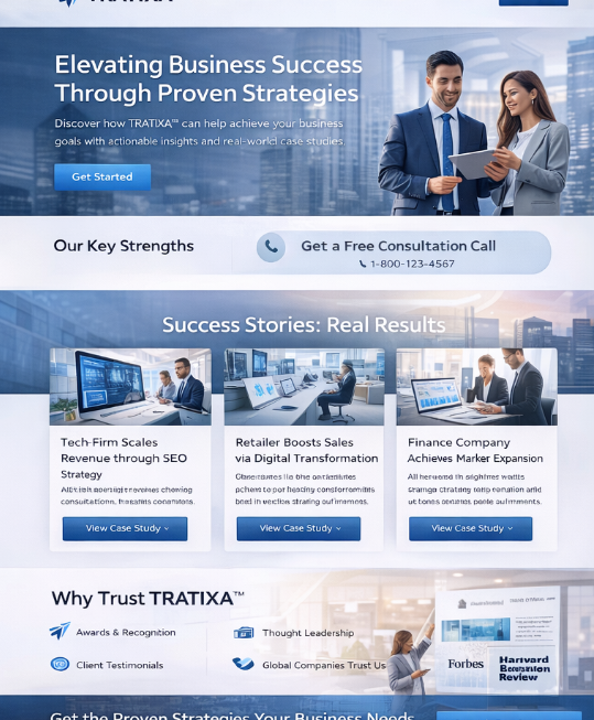 TRATIXA Corporate web design USA