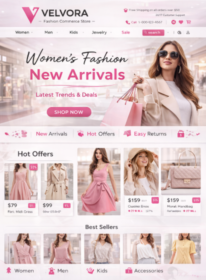 VELVORA Fashion Commerce home VELVORA Fashion Commerce home