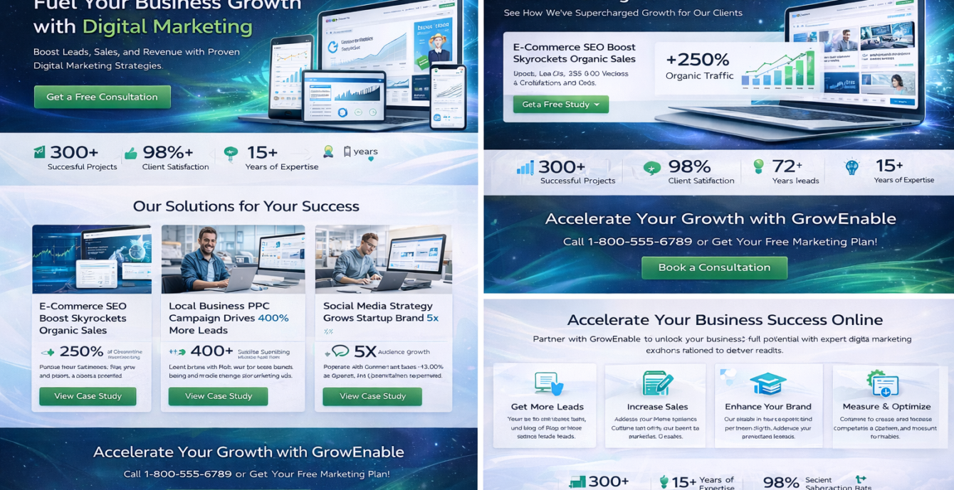 digital marketing website design