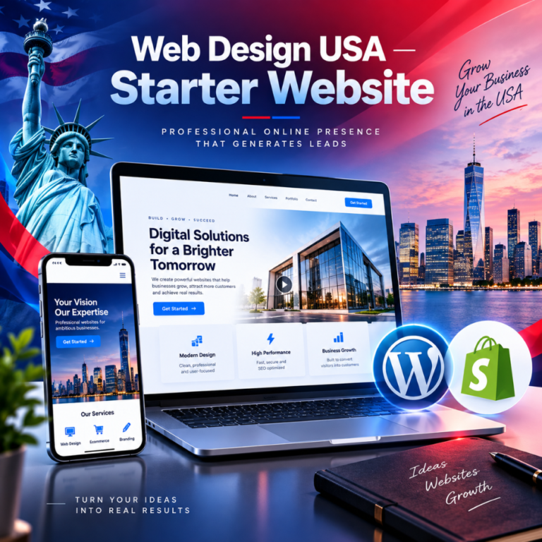 Shopify web design USA $2,900 conversion-focused ecommerce website